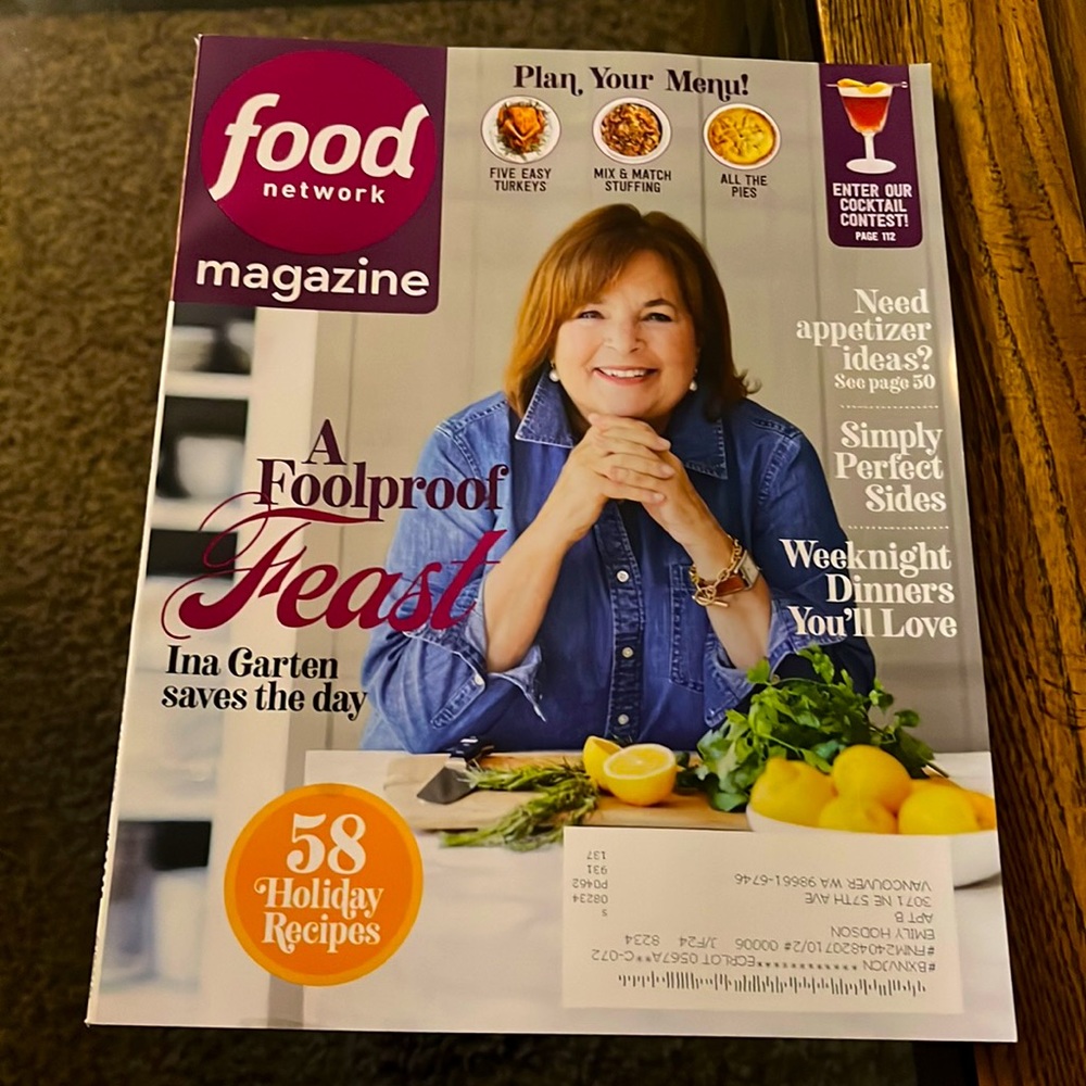 Brand new Food Network magazine